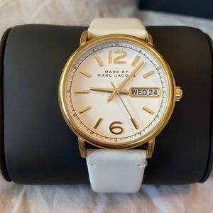 Marc by Marc Jacobs Fergus White Leather Watch